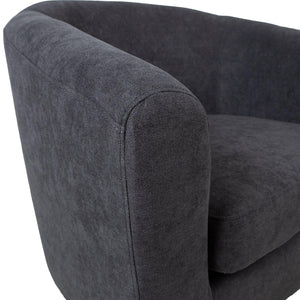 Atpūtas krēsls WESTER 76x685xH74cm tumši pelēks audums-Ergostock