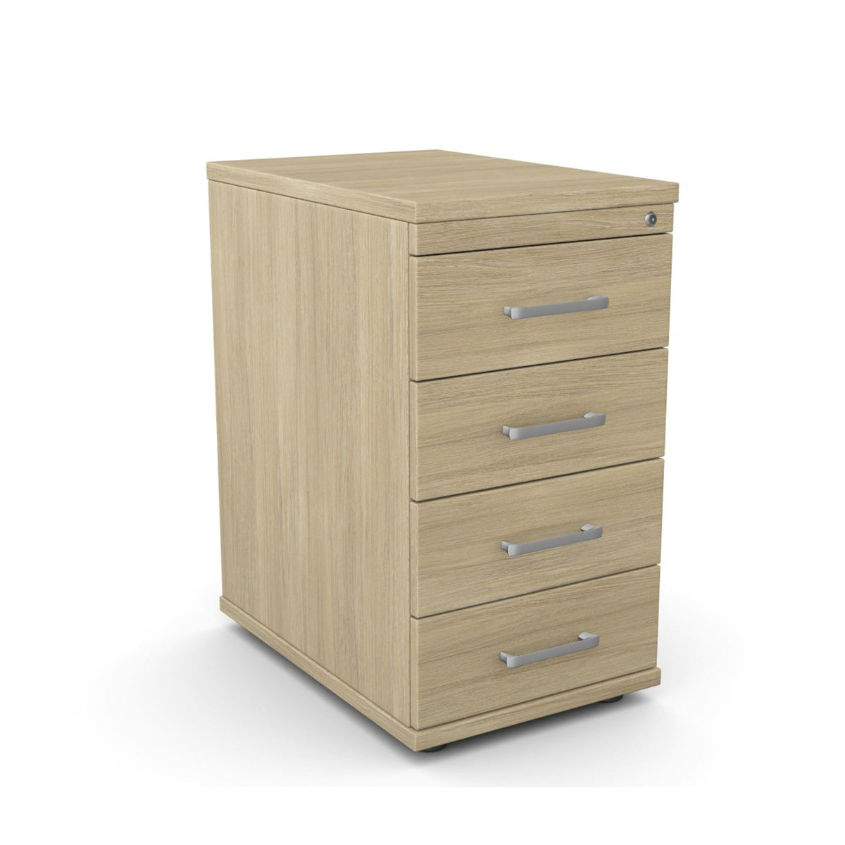 Atvilktņu bloks FLEXX TALL, slēdzams – Amber Oak / 600 mm
