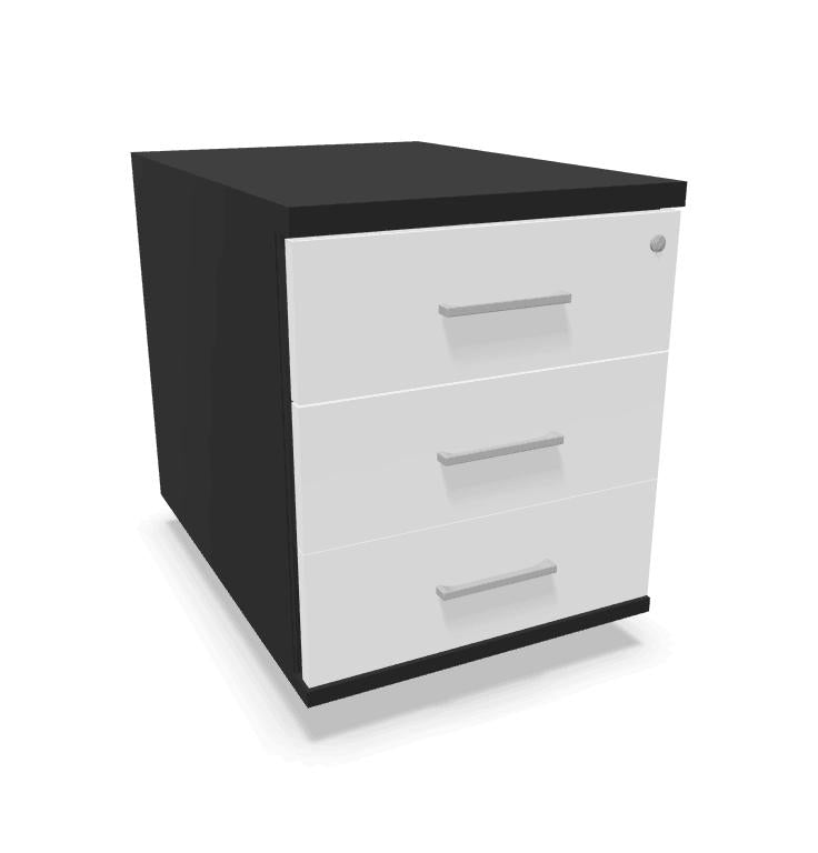 Atvilktņu bloks LIGHT, slēdzams, uz ritentiņiem - Ergostock.lv