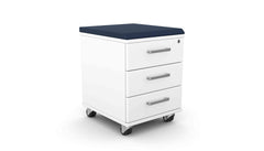 Atvilktņu bloks THEO INDIGO, slēdzams, uz ritentiņiem, ar polsterējumu (Copy) - Ergostock.lv