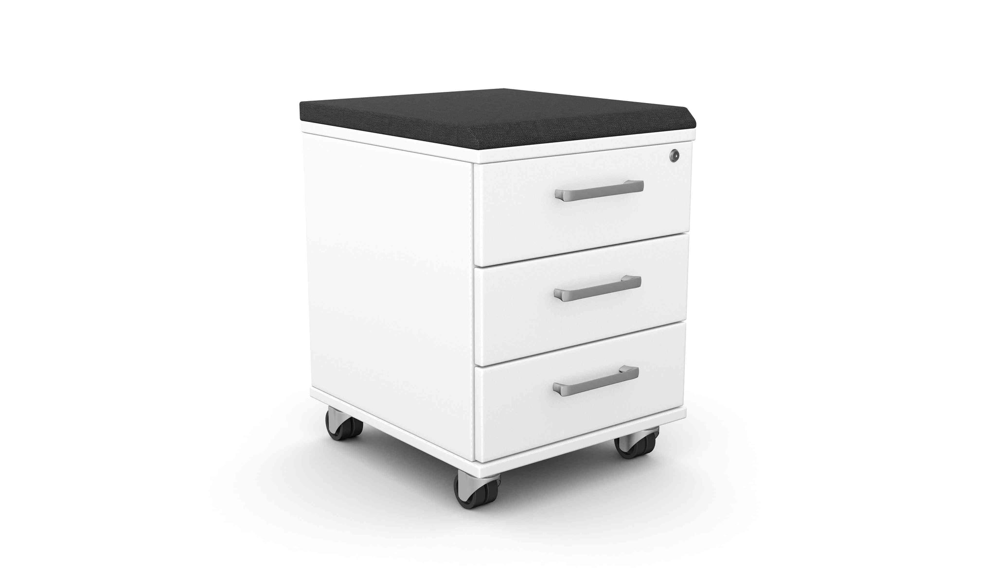 Atvilktņu bloks THEO INDIGO, slēdzams, uz ritentiņiem, ar polsterējumu (Copy) - Ergostock.lv