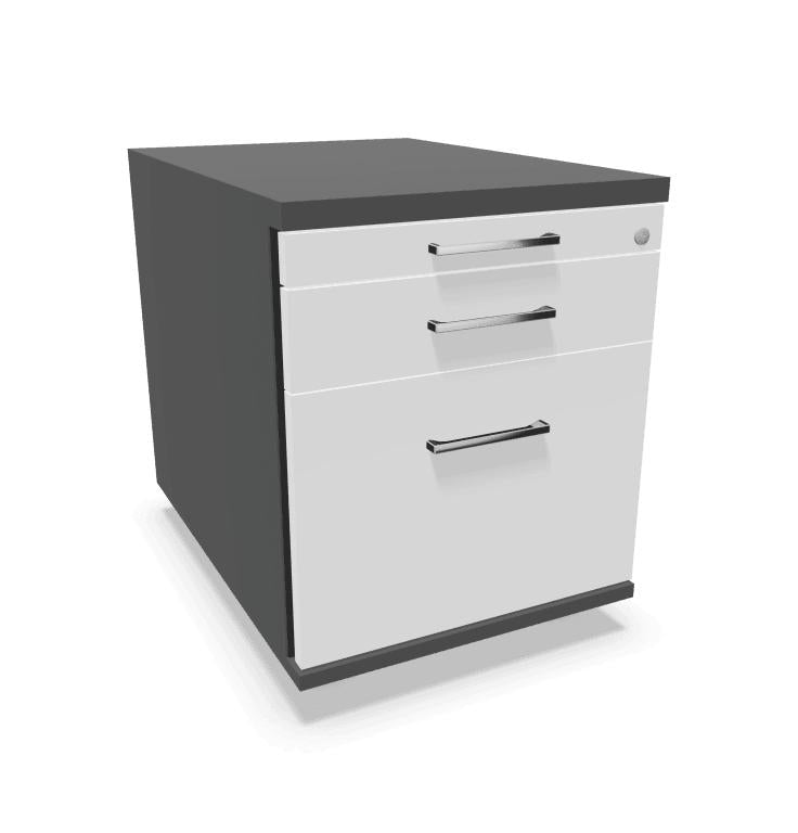 Atvilktņu bloks THEO LARGE, slēdzams, uz ritentiņiem - Ergostock.lv