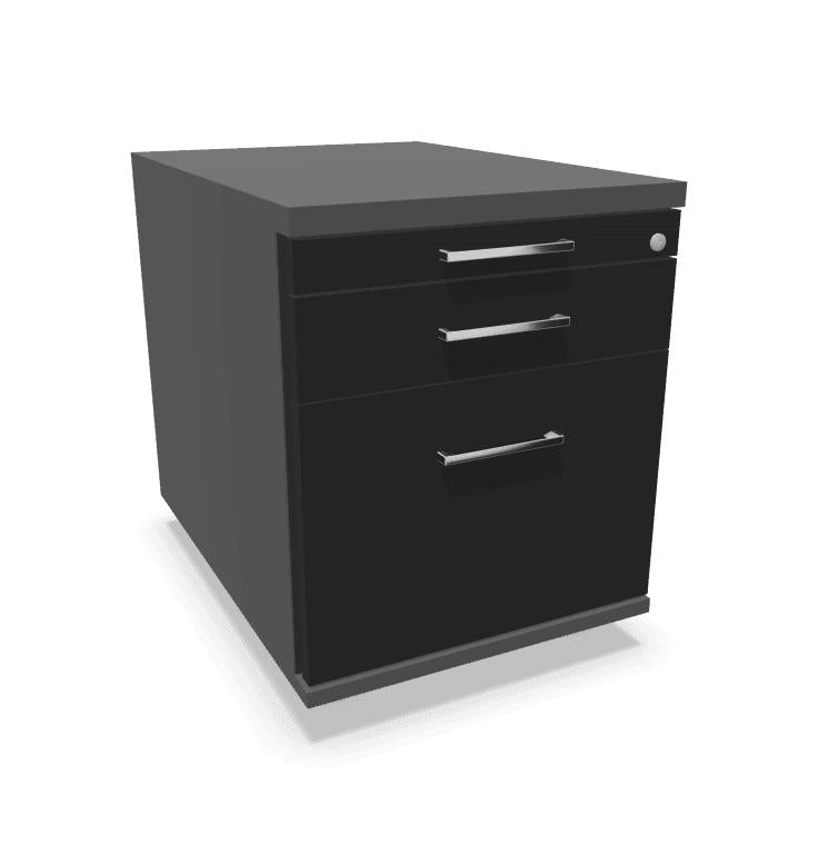 Atvilktņu bloks THEO LARGE, slēdzams, uz ritentiņiem - Ergostock.lv