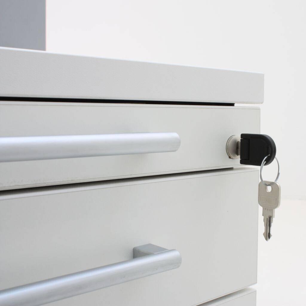 Atvilktņu bloks THEO LARGE, slēdzams, uz ritentiņiem - Ergostock.lv