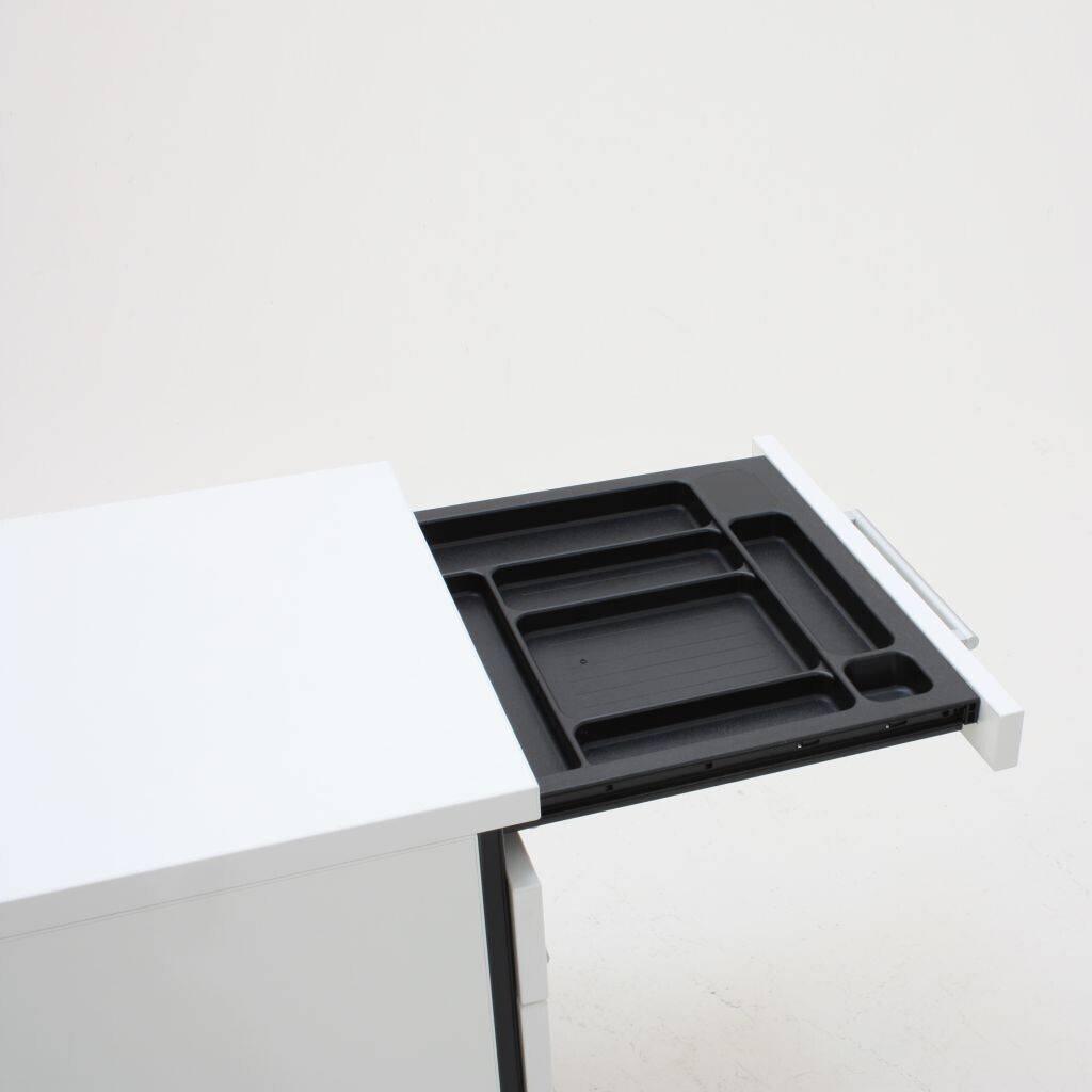 Atvilktņu bloks THEO LARGE, slēdzams, uz ritentiņiem - Ergostock.lv