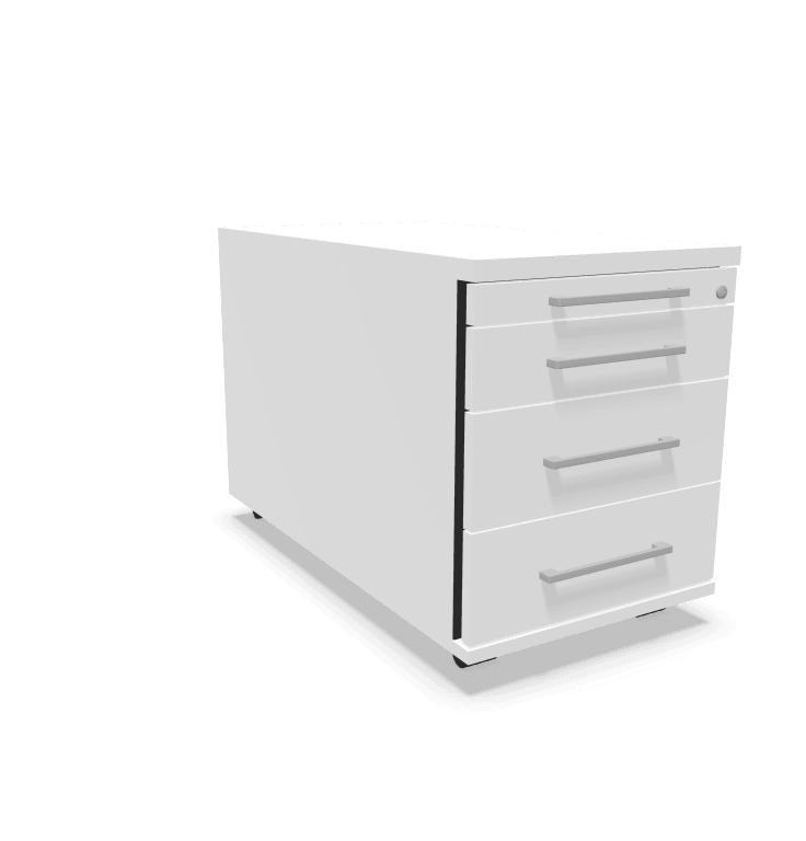 Atvilktņu bloks THEO LARGE, slēdzams, uz ritentiņiem-Ergostock