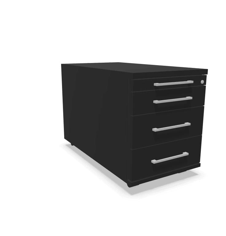 Atvilktņu bloks THEO LARGE, slēdzams, uz ritentiņiem-Ergostock