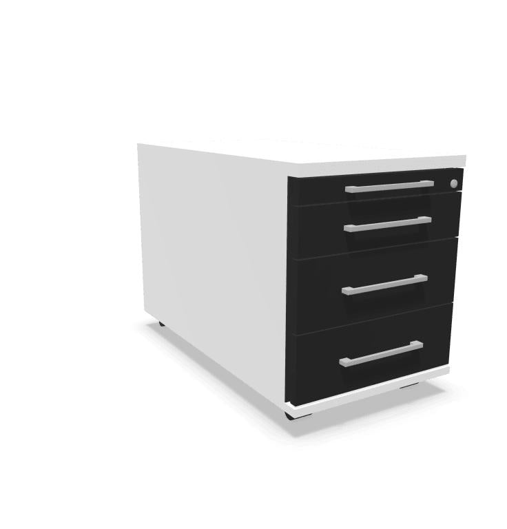 Atvilktņu bloks THEO LARGE, slēdzams, uz ritentiņiem-Ergostock