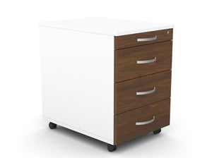 Atvilktņu bloks uz riteņiem, 4 atvilktnes, slēdzams-Ergostock