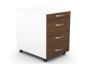 Atvilktņu bloks uz riteņiem, 4 atvilktnes, slēdzams-Ergostock