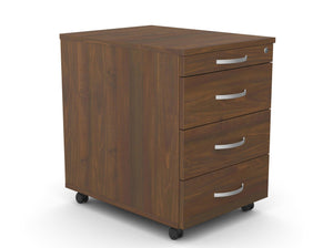 Atvilktņu bloks uz riteņiem, 4 atvilktnes, slēdzams-Ergostock