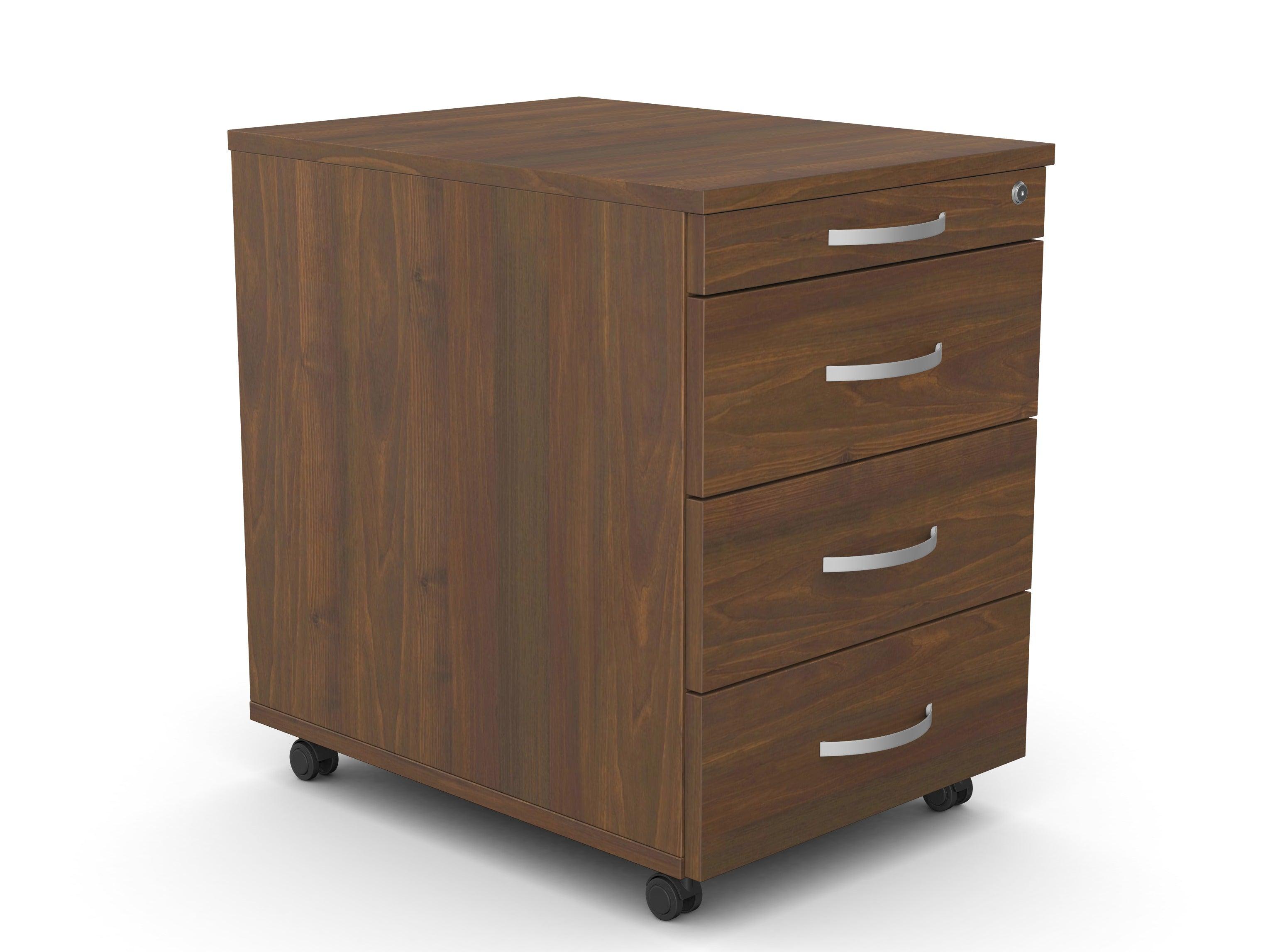 Atvilktņu bloks uz riteņiem, 4 atvilktnes, slēdzams-Ergostock