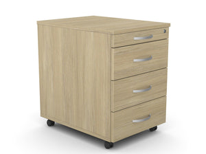 Atvilktņu bloks uz riteņiem, 4 atvilktnes, slēdzams-Ergostock