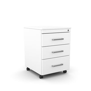 Atvilktņu bloks uz riteņiem AV-2, 3 slēdzamas atvilktnes, konfigurējams - Ergostock.lv