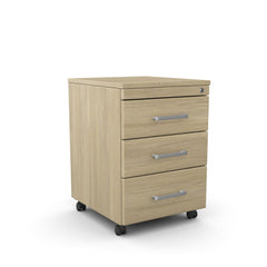 Atvilktņu bloks uz riteņiem AV-2, 3 slēdzamas atvilktnes, konfigurējams - Ergostock.lv