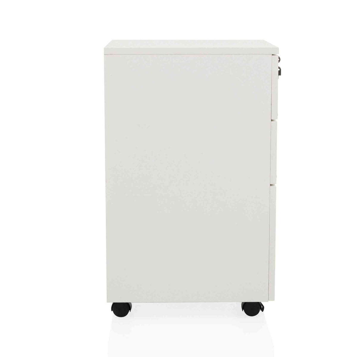 Atvilktņu bloks uz riteņiem LOCK, 3 atvilktnes, balts, slēdzams FD-Ergostock