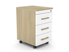 Atvilktņu bloks uz riteņiem SLIM, 3 atvilktnes, slēdzams-Ergostock