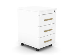 Atvilktņu bloks uz riteņiem SLIM, 3 atvilktnes, slēdzams-Ergostock