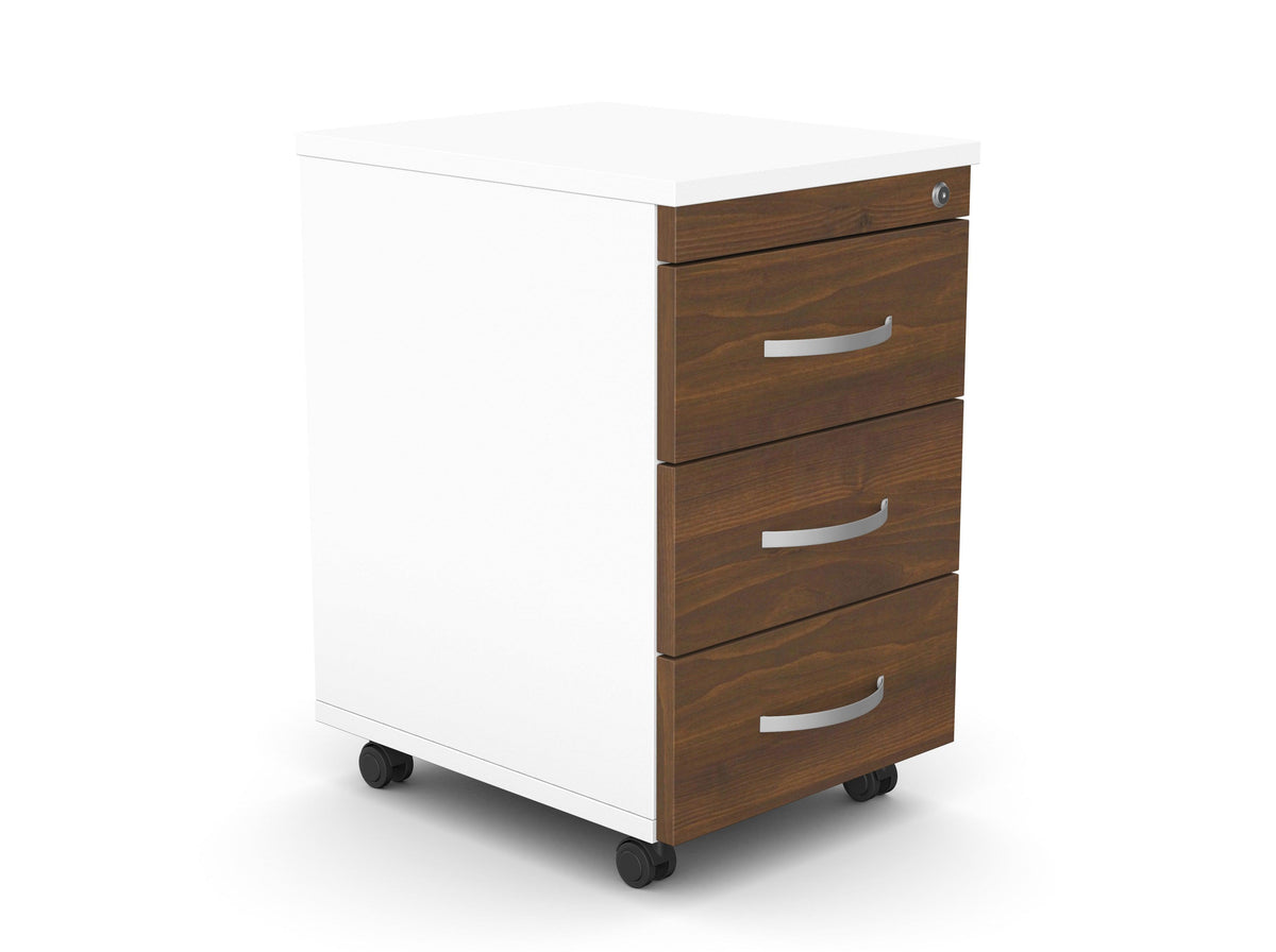 Atvilktņu bloks uz riteņiem SLIM, 3 atvilktnes, slēdzams-Ergostock