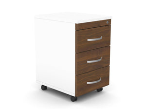 Atvilktņu bloks uz riteņiem SLIM, 3 atvilktnes, slēdzams-Ergostock