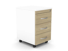 Atvilktņu bloks uz riteņiem SLIM, 3 atvilktnes, slēdzams-Ergostock