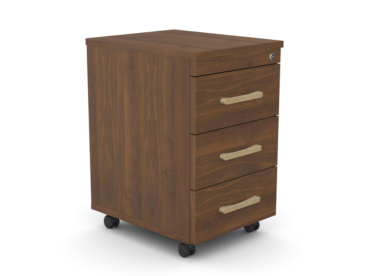 Atvilktņu bloks uz riteņiem SLIM, 3 atvilktnes, slēdzams-Ergostock