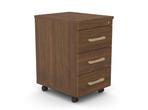 Atvilktņu bloks uz riteņiem SLIM, 3 atvilktnes, slēdzams-Ergostock