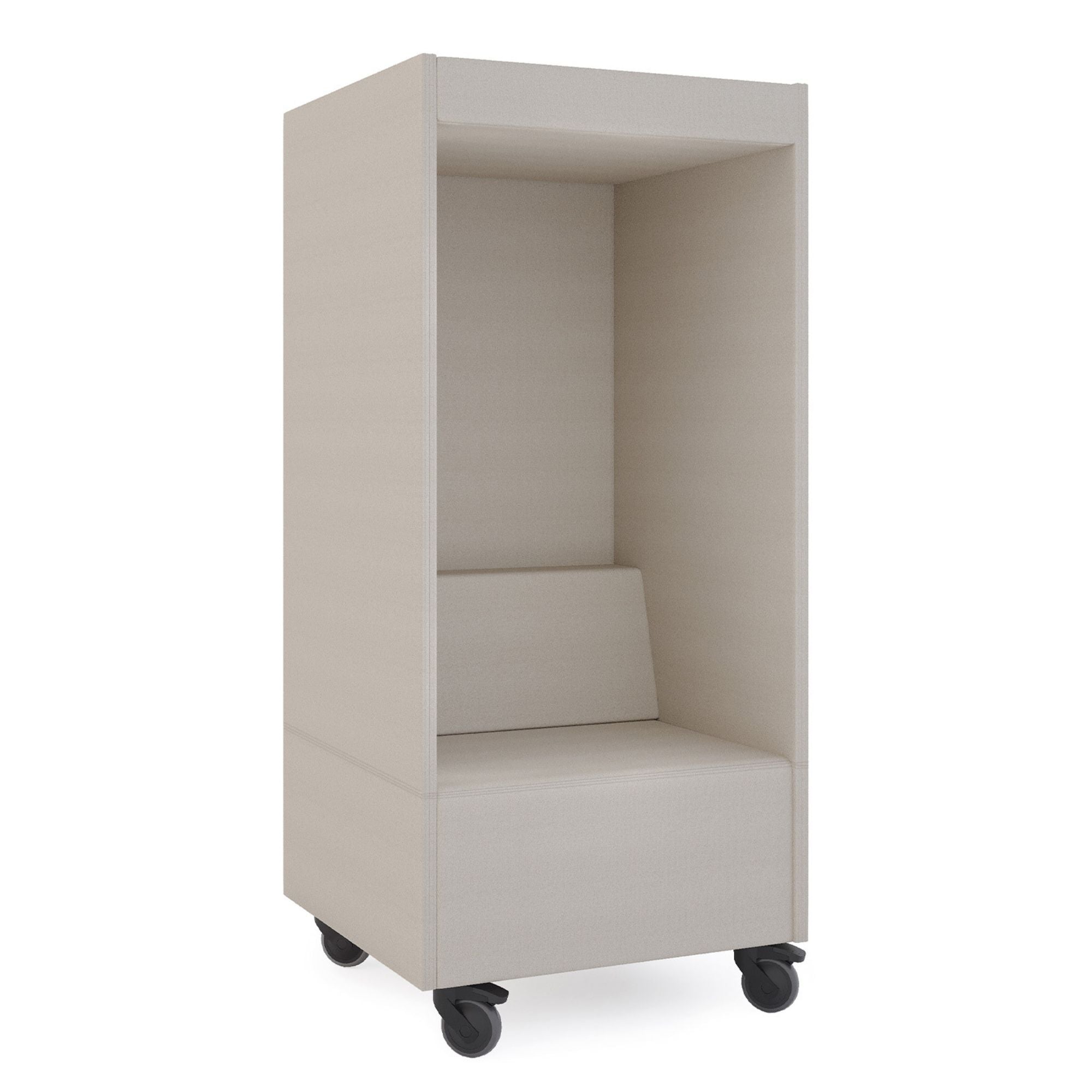 Atzveltnes krēsls QUADRA:phone_box, uz ritentiņiem, BEJOT:, konfigurējams-Ergostock