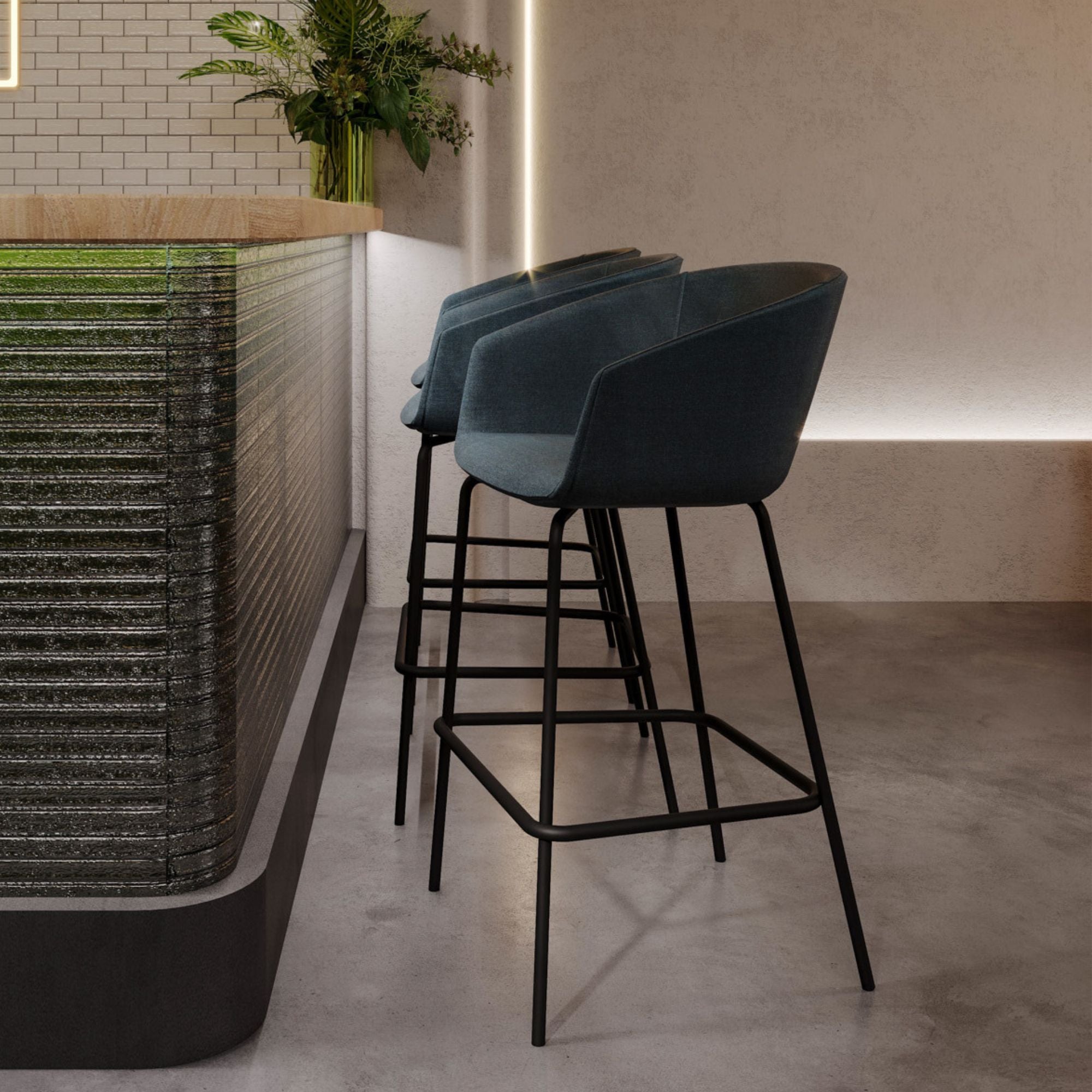 Bāra krēsls OX:CO OXS HIGH, BEJOT:, konfigurējams-Ergostock