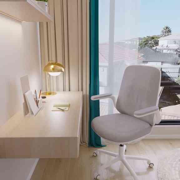 Bērnu un jauniešu krēsls Easy White-Ergostock