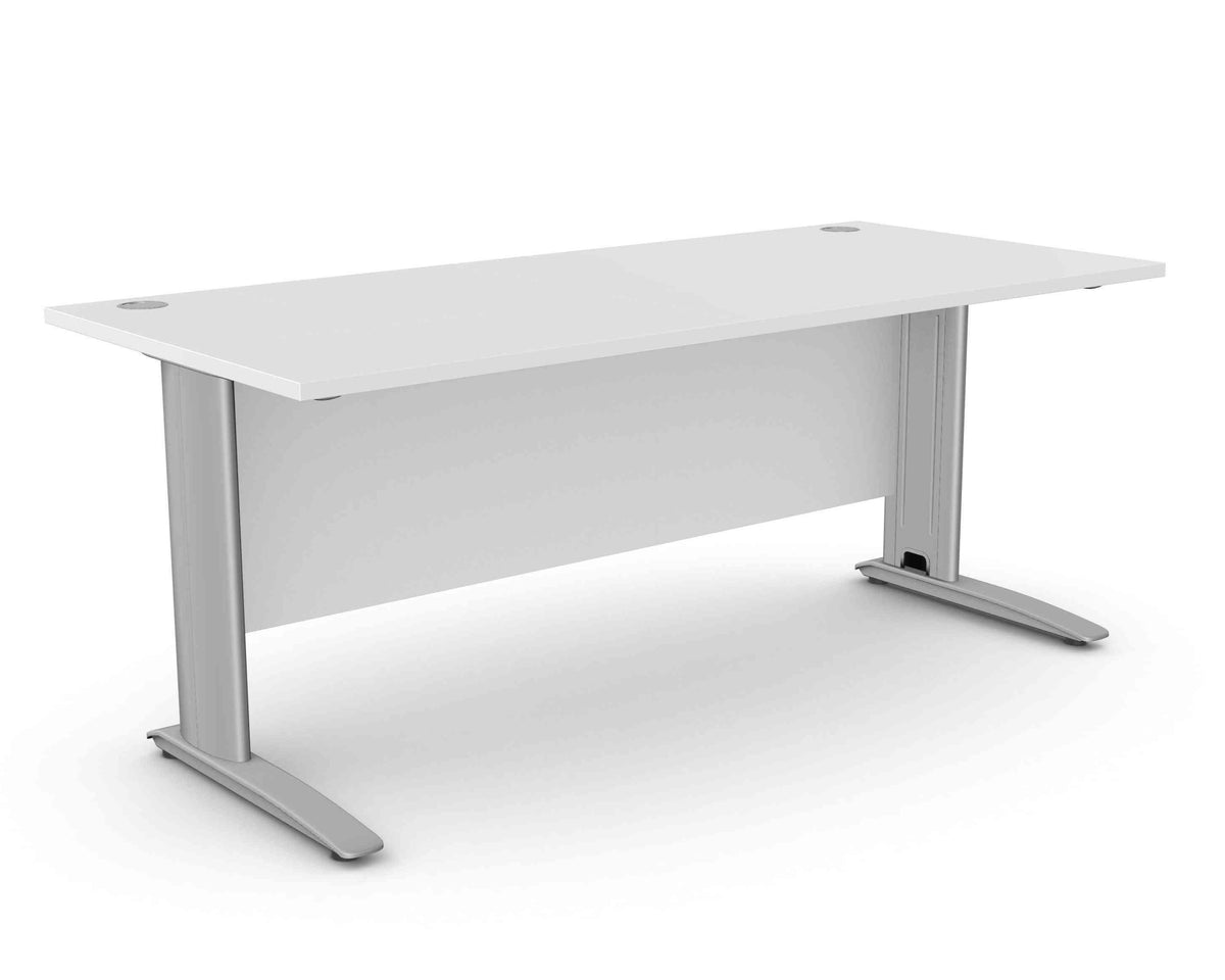 Biroja galds ARETH STANDARD, ar nosegpaneli-Ergostock