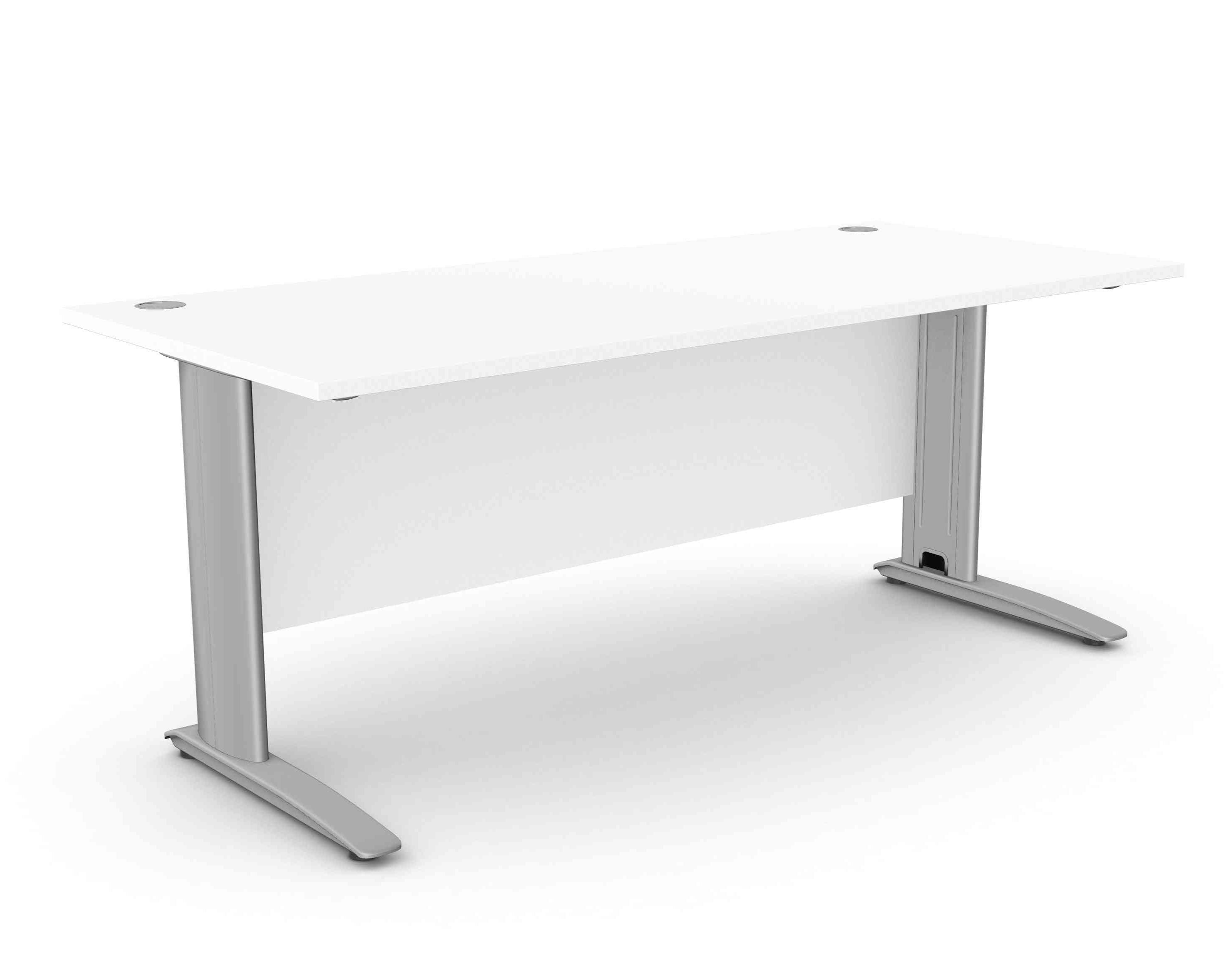 Biroja galds ARETH STANDARD, ar nosegpaneli-Ergostock