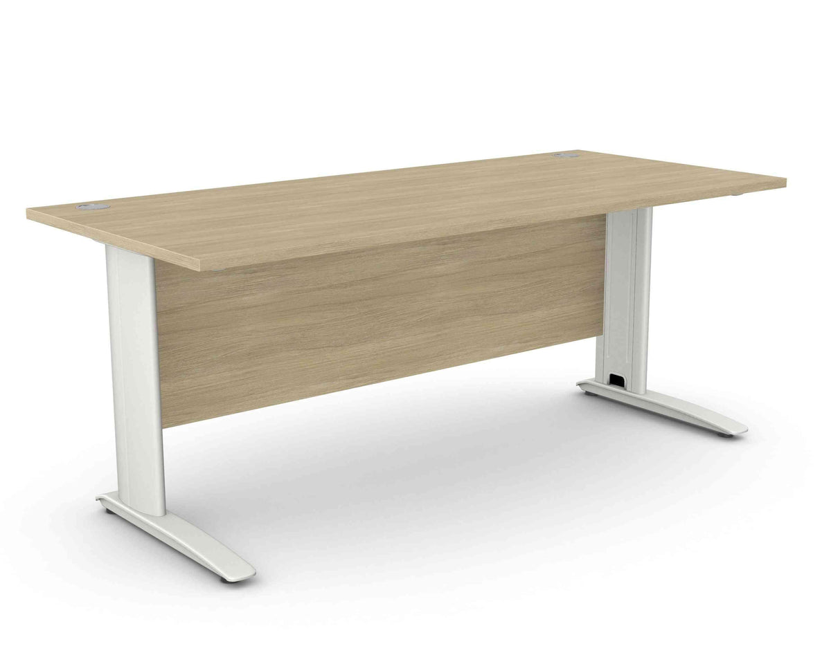 Biroja galds ARETH STANDARD, ar nosegpaneli-Ergostock