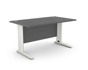 Biroja galds ARETH STANDARD, ar nosegpaneli-Ergostock