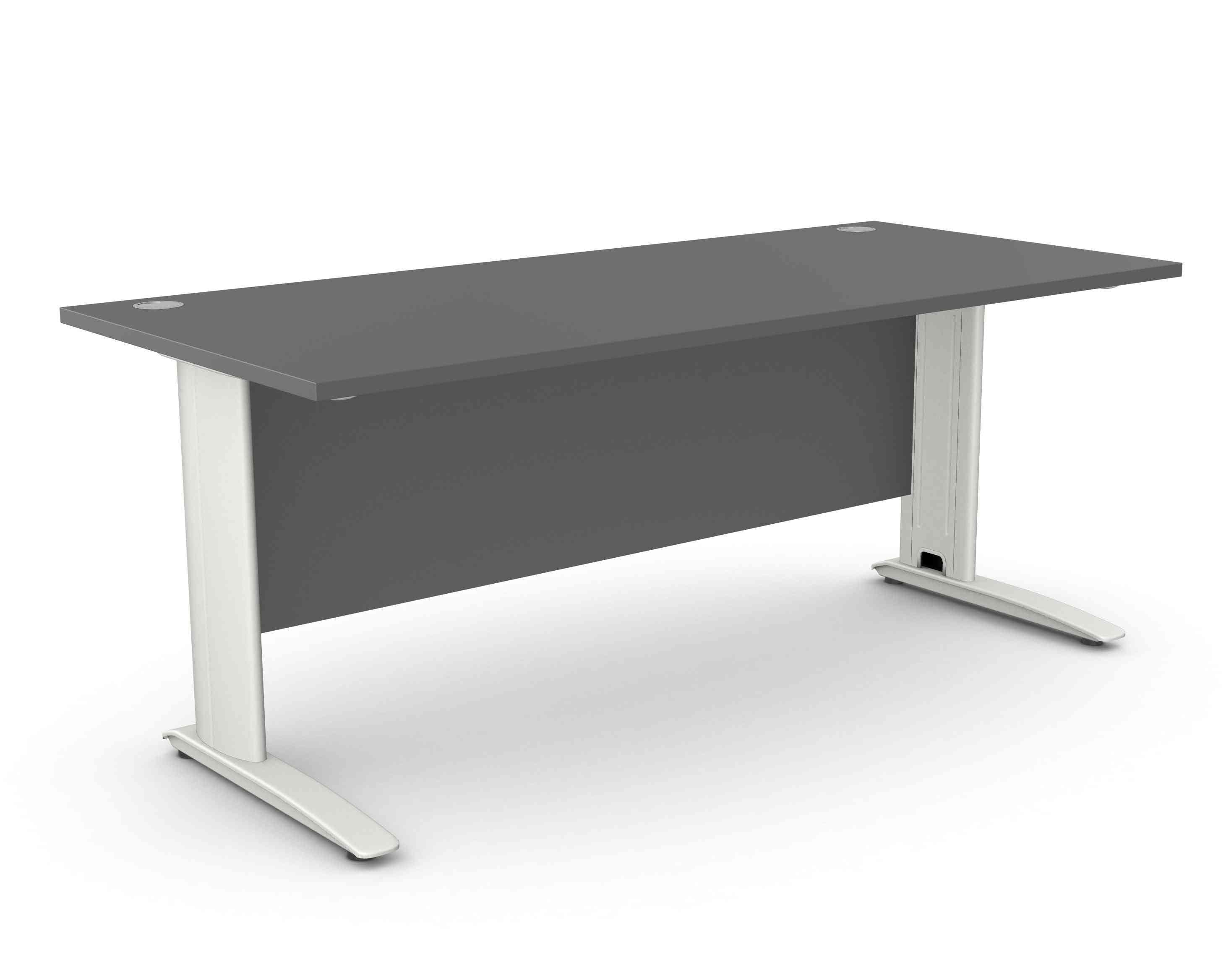 Biroja galds ARETH STANDARD, ar nosegpaneli-Ergostock