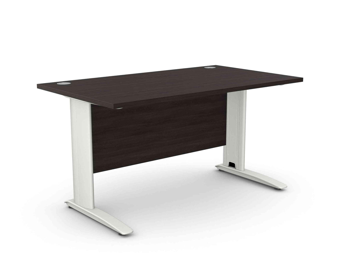 Biroja galds ARETH STANDARD, ar nosegpaneli-Ergostock