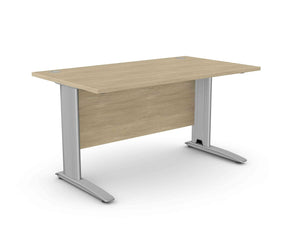 Biroja galds ARETH STANDARD, ar nosegpaneli-Ergostock
