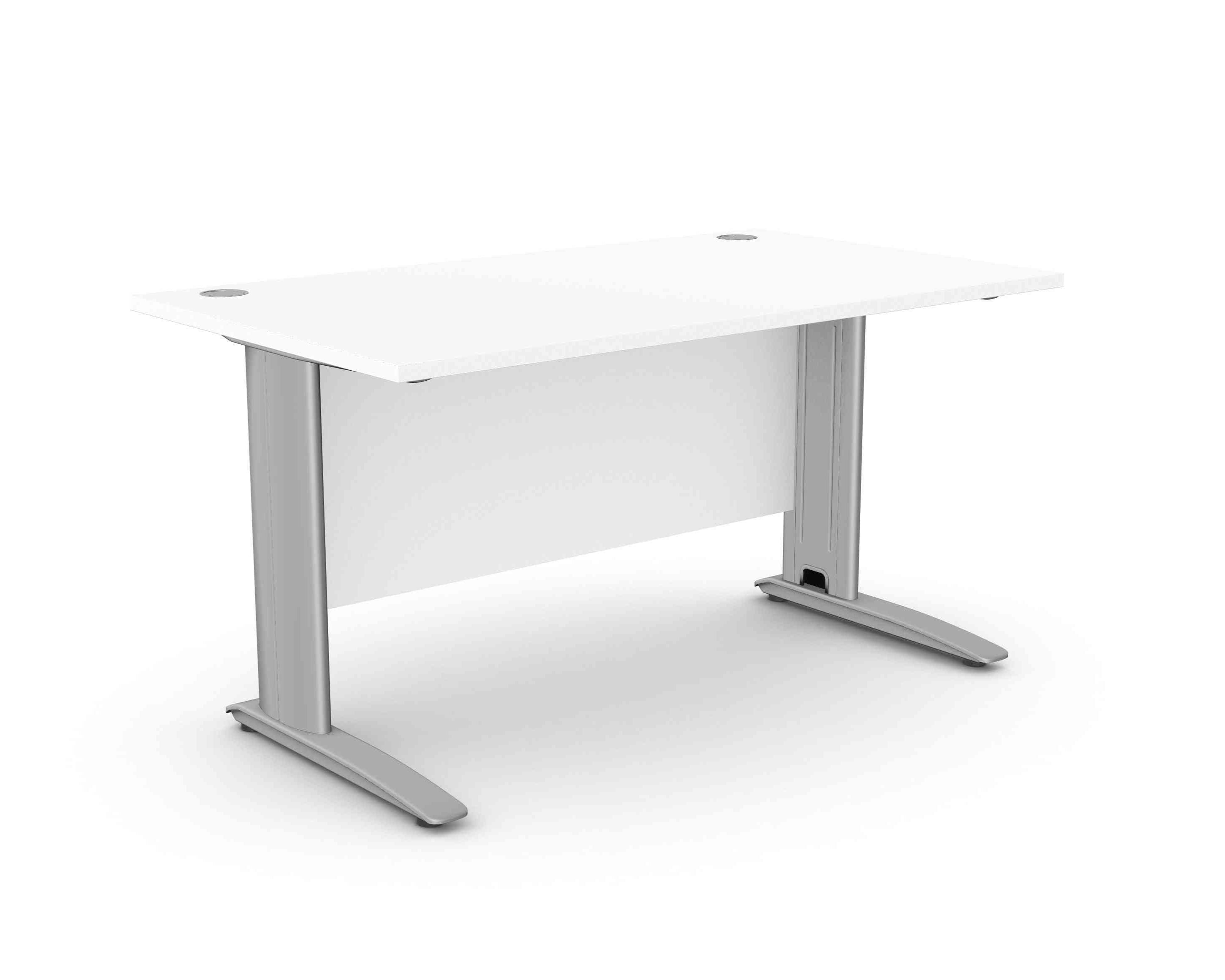 Biroja galds ARETH STANDARD, ar nosegpaneli-Ergostock