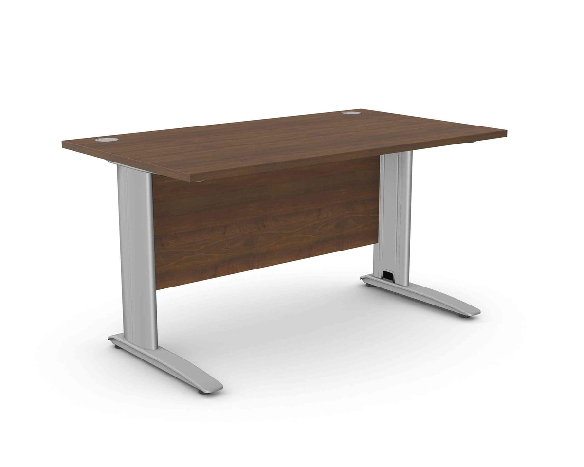 Biroja galds ARETH STANDARD, ar nosegpaneli-Ergostock