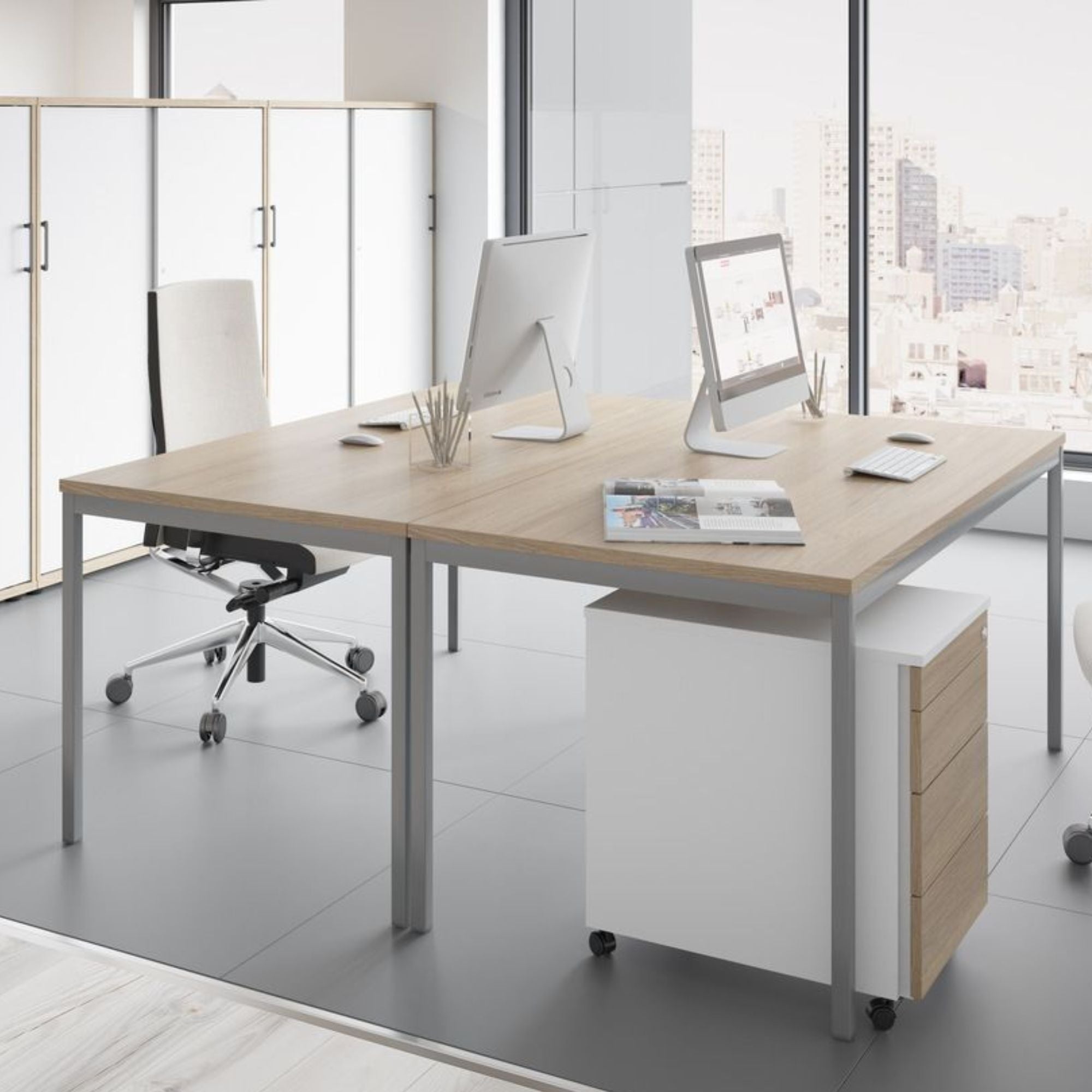 Biroja galds Classic, konfigurējams - Ergostock.lv