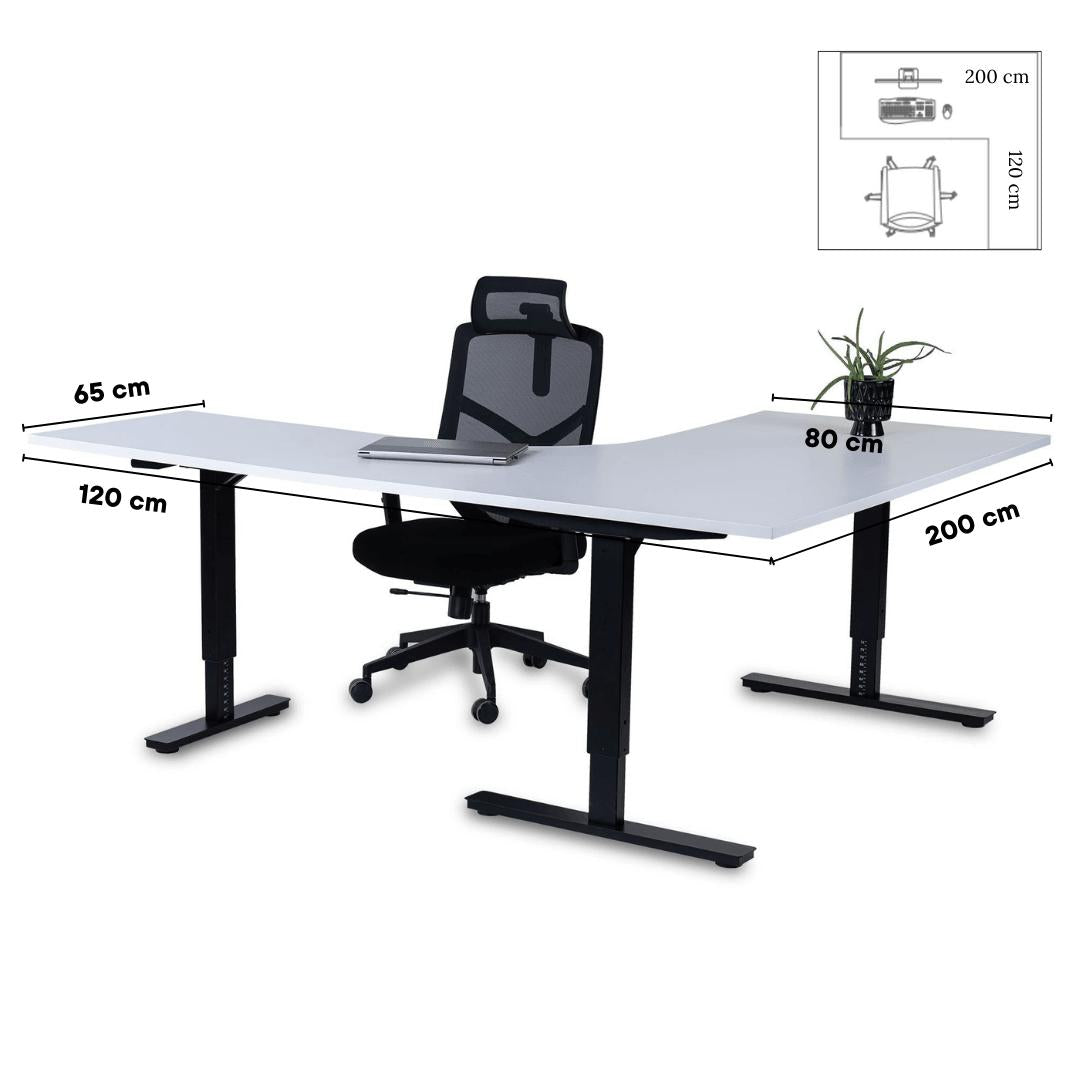 Biroja galds Forza Line L forma 200 cm x 120 cm-Ergostock