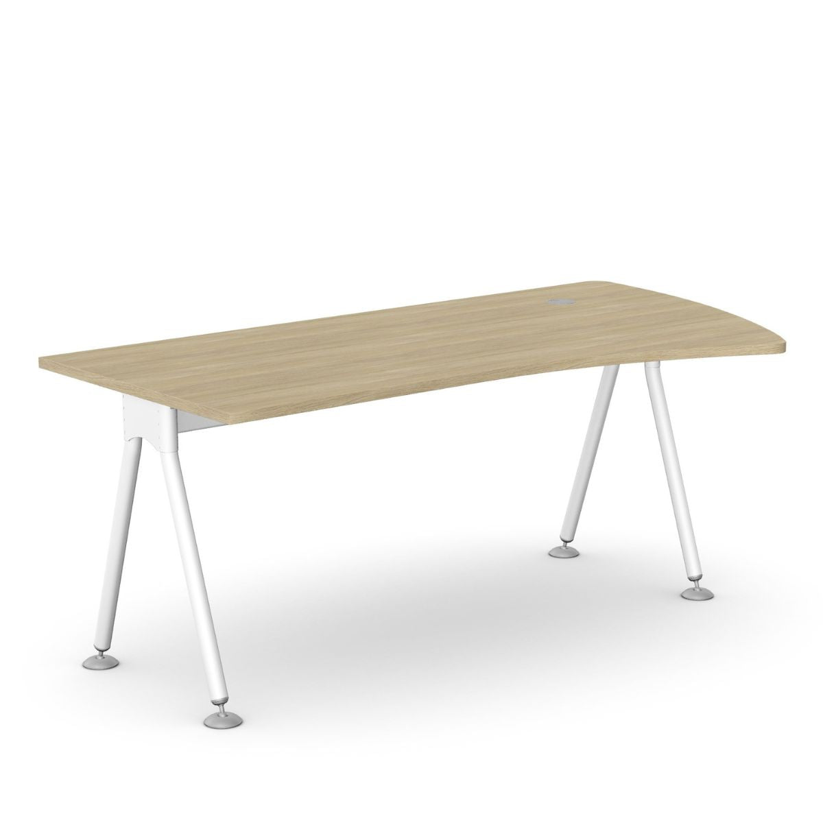 Biroja galds K2 ELEGANCE ONE, 180 x 80 cm, konfigurējams - Ergostock.lv