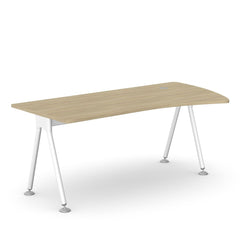 Biroja galds K2 ELEGANCE ONE, 180 x 80 cm, konfigurējams - Ergostock.lv