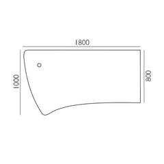 Biroja galds K2 ELEGANCE ONE, 180 x 80 cm, konfigurējams - Ergostock.lv