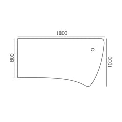Biroja galds K2 ELEGANCE ONE, 180 x 80 cm, konfigurējams - Ergostock.lv
