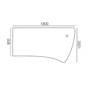 Biroja galds K2 ELEGANCE ONE, 180 x 80 cm, konfigurējams - Ergostock.lv