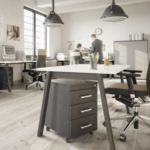 Biroja galds MODERN A, konfigurējams - Ergostock.lv