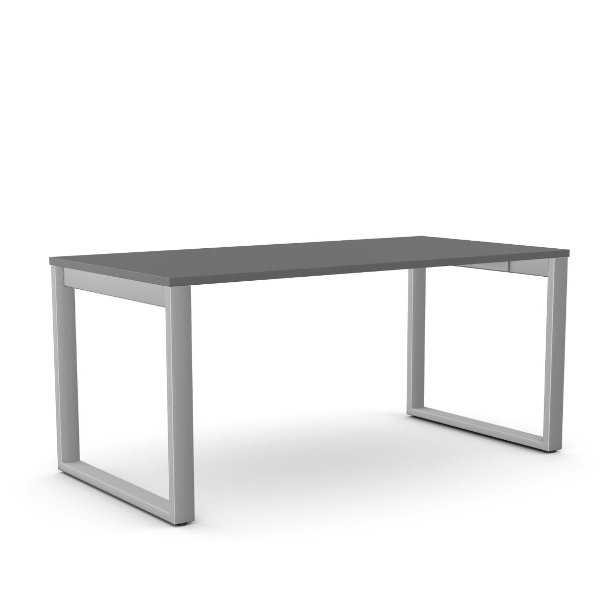 Biroja galds Office Line O forma – Antracīta / Sudraba / 120 x 80 cm