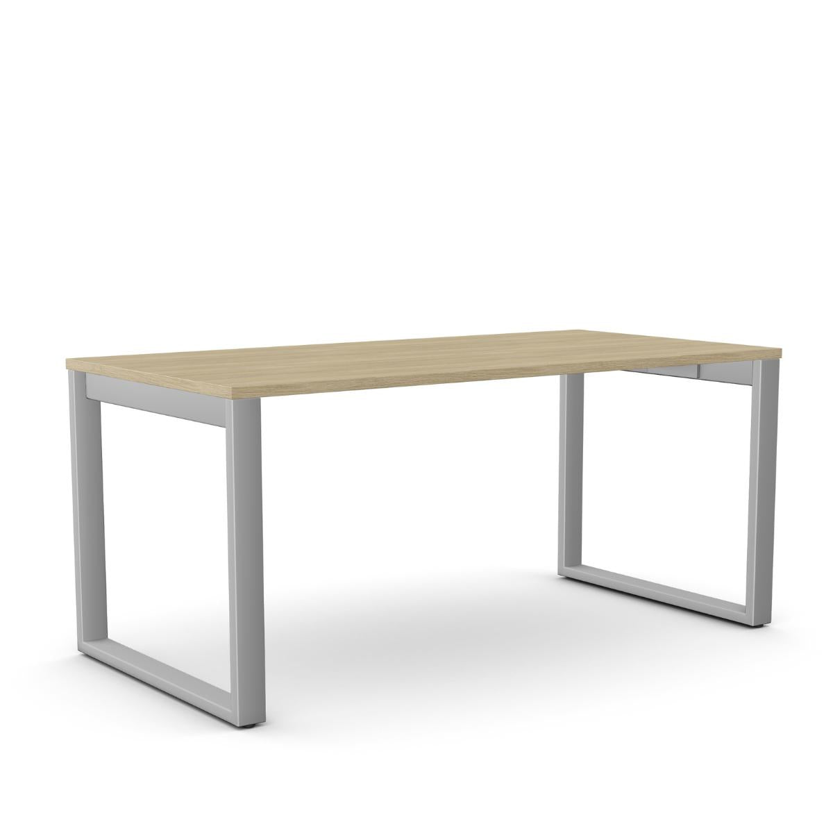 Biroja galds Office Line O forma – American Oak / Sudraba / 120 x 80 cm