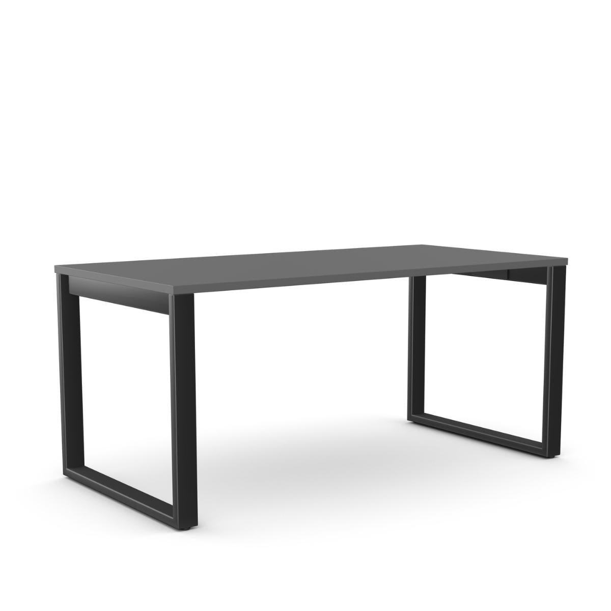 Biroja galds Office Line O forma – Antracīta / Melna / 120 x 80 cm